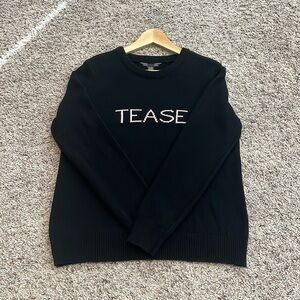 Victoria’s Secret Women’s Black Tease Sweater